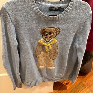 Ralph Lauren Light Blue Bear Sweater